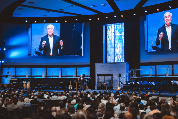 LED video wall for church