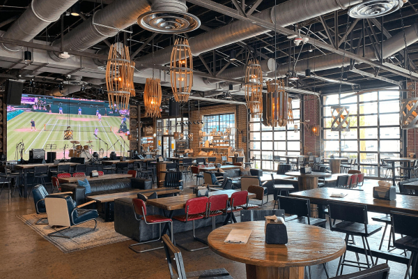 restaurant LED video wall